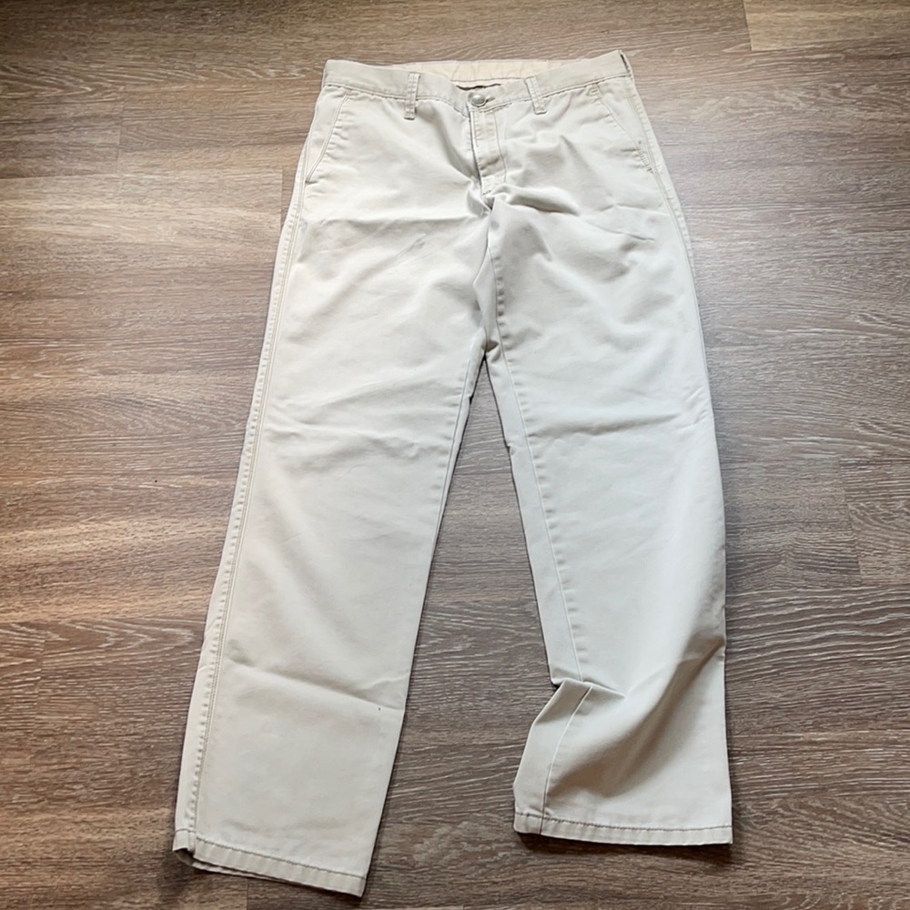 LK life made simple men’s white jeans size 32x34